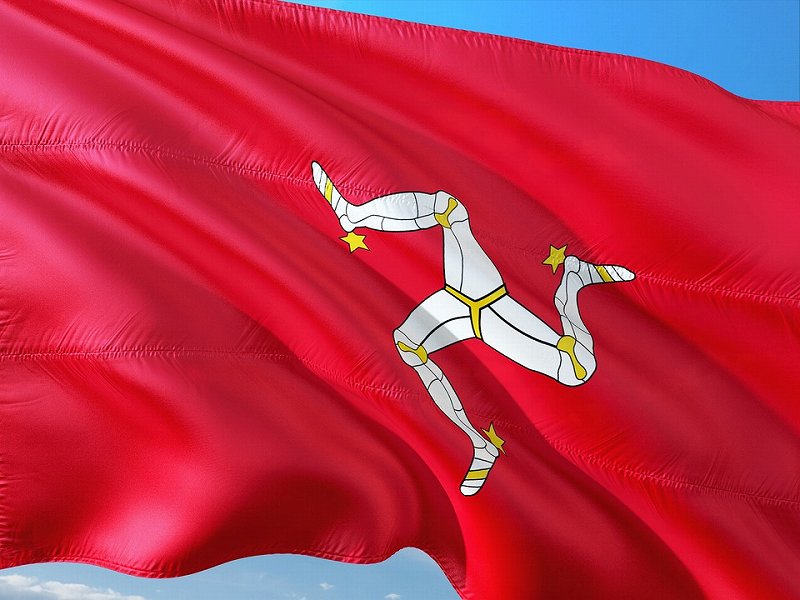 マン島国旗　ロイヤルロンドン（RL360）が登記するマン島